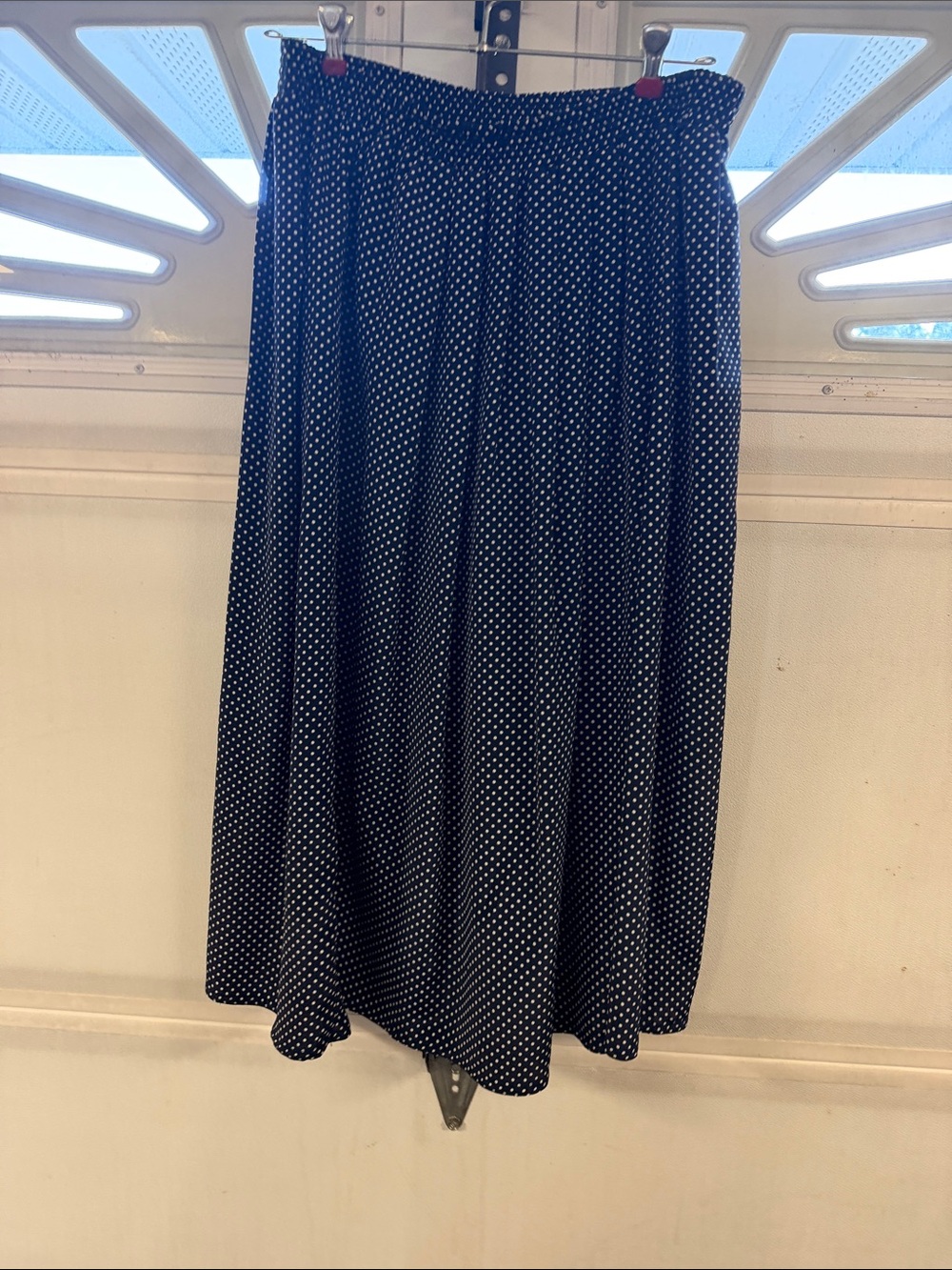 TanJay Navy and White Polka Dot skirt and jacket - Picture 3 of 5
